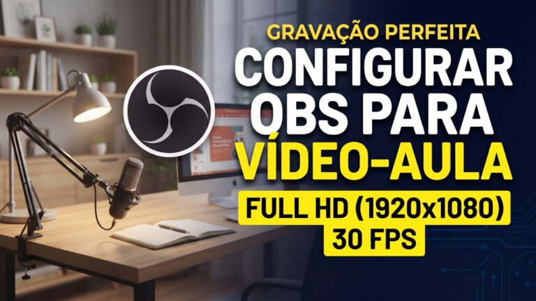Como Configurar o OBS Studio para Gravação de Vídeo-Aula